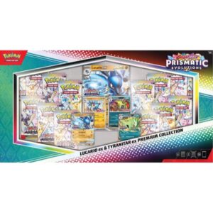 Pokémon TCG Scarlet & Violet - Prismatic Evolutions Lucario EX & Tyranitar EX Premium Collection