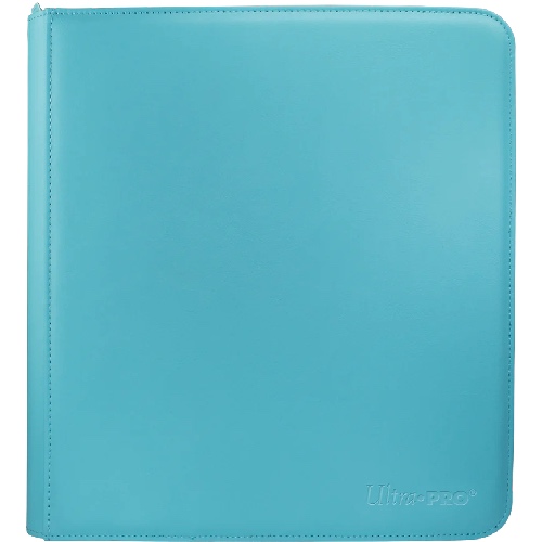 Ultra Pro Vivid 12-Pocket Zippered Binder Licht Blauw