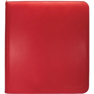 Ultra Pro Vivid 12-Pocket Zippered Binder Rood