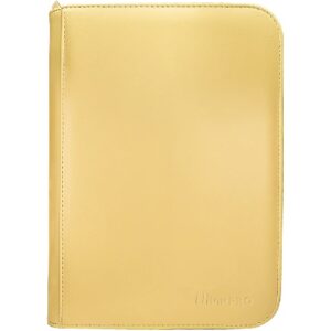 Ultra Pro Vivid 4-Pocket Zippered Binder Geel
