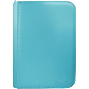 Ultra Pro Vivid 4-Pocket Zippered Binder Licht Blauw