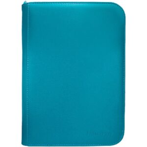 Ultra Pro Vivid 4-Pocket Zippered Binder Teal