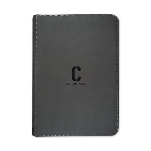 Cardstacks 9-Pocket Binder Zippered Grijs