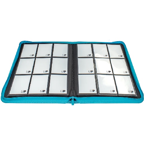 Ultra Pro Vivid 9-Pocket Zippered Binder Teal - Afbeelding 2