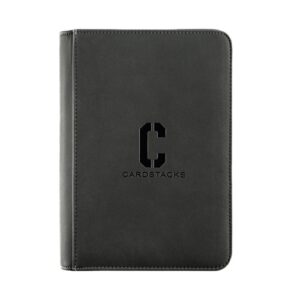 Cardstacks 1-Pocket Jumbo Binder Zippered Zwart (Oversized Cards)