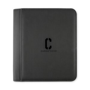 Cardstacks 4-Pocket Toploader Binder Zippered Grijs