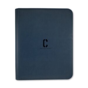Cardstacks 9-Pocket Toploader Binder Zippered Blauw