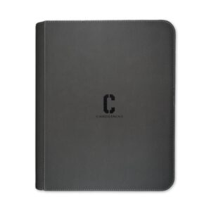 Cardstacks 9-Pocket Toploader Binder Zippered Grijs