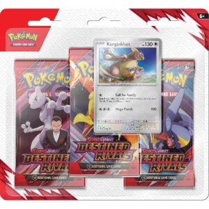 Pokémon TCG Scarlet & Violet - Destined Rivals - 3 Booster Blister Kangaskhan