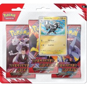 Pokémon TCG Scarlet & Violet - Destined Rivals - 3 Booster Blister Zebstrika