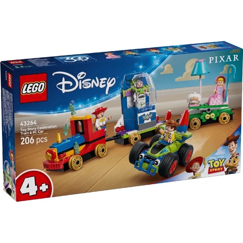 LEGO Disney 43264 Toy Story Feesttrein En RC Auto