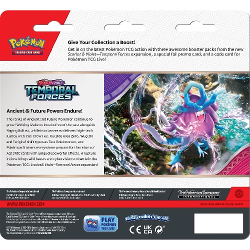 Pokémon TCG  S&V Temporal Forces Sleeved Booster - Afbeelding 2