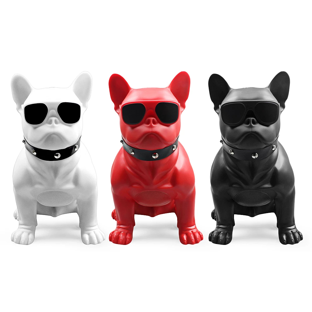 CH-M12 Bulldog Bluetooth Speaker Small ROOD - Afbeelding 3