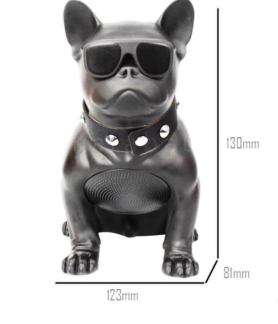 CH-M12 Bulldog Bluetooth Speaker Small ROOD - Afbeelding 2