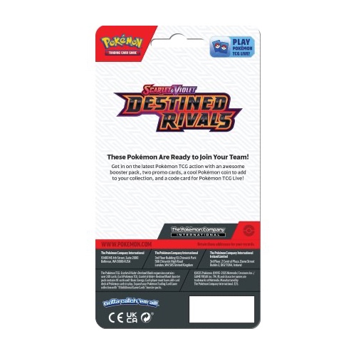 Pokémon TCG Scarlet & Violet - Destined Rivals - Checklane Blister Rabsca - Afbeelding 2