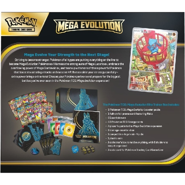 Pokémon TCG Mega Evolution Elite Trainer Box Lucario - Afbeelding 3