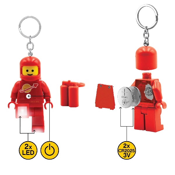 LEGO Sleutellampje Spaceman Rood - Afbeelding 4