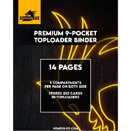 Nemesis EX Toploader Binder 9-Pocket Bruin 252 Cards - Afbeelding 3