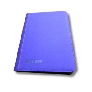 Memi TCG Premium 9-Pocket Side Loading Zippered Binder Paars