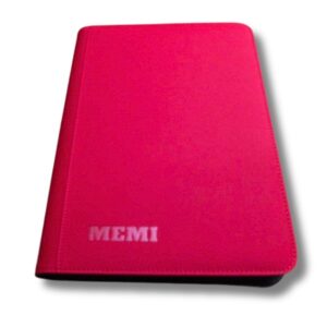 Memi TCG Premium 9-Pocket Side Loading Zippered Binder Rood