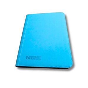 Memi TCG Premium 9-Pocket Side Loading Zippered Binder Turquoise
