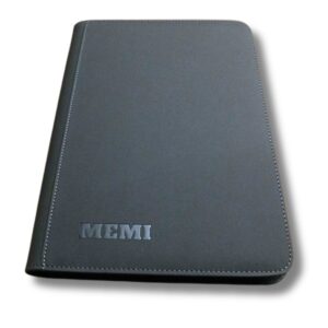 Memi TCG Premium 9-Pocket Side Loading Zippered Binder Zwart