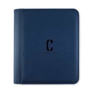 Cardstacks 4-Pocket Toploader Binder Zippered Blauw
