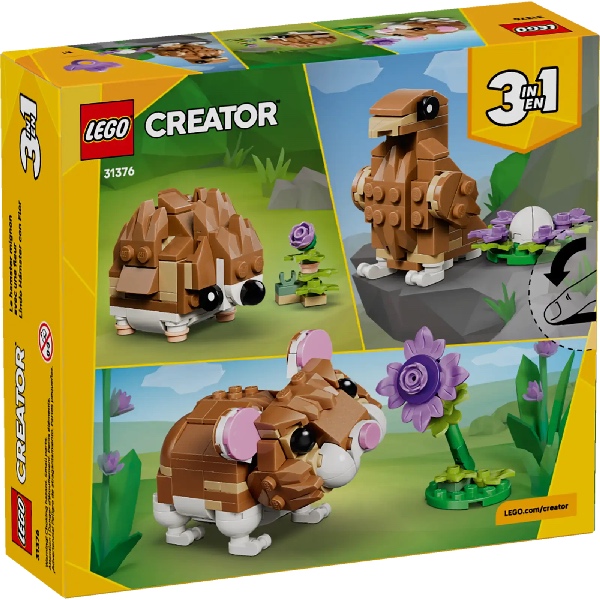 LEGO Creator 31376 3in1 Schattige Hamster Met Bloem - Afbeelding 6