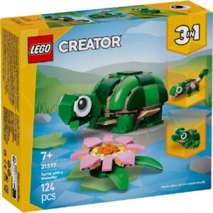 LEGO Creator 31377 3in1 Schildpad Met Waterlelie