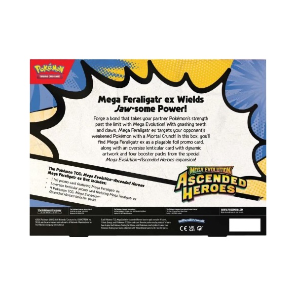 Pokémon TCG Mega Evolution - Ascended Heroes EX Box - Mega Feraligatr ***PRE-ORDER*** - Afbeelding 3