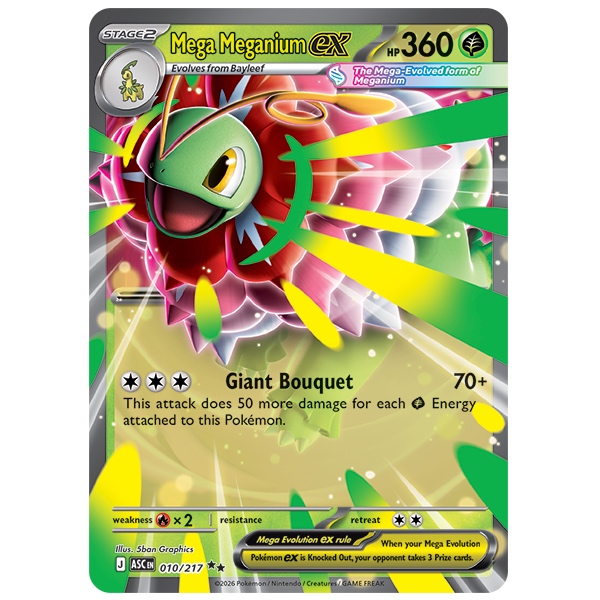 Pokémon TCG Mega Evolution - Ascended Heroes EX Box - Mega Meganium ***PRE-ORDER*** - Afbeelding 2