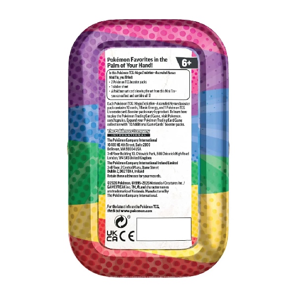 Pokémon TCG Mega Evolution - Ascended Heroes Mini Tin ***PRE-ORDER*** - Afbeelding 2