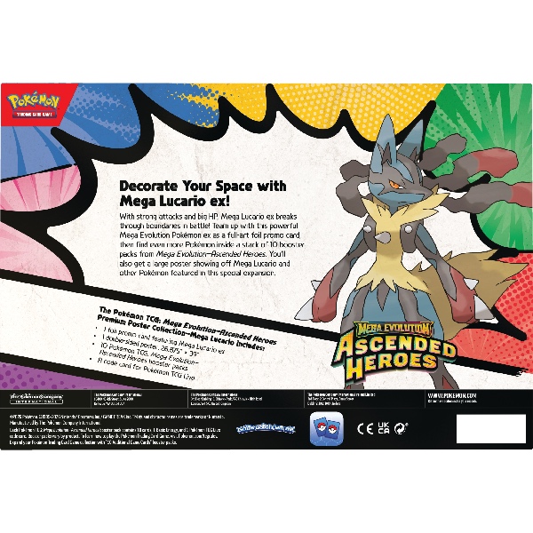 Pokémon TCG Mega Evolution - Ascended Heroes Premium Poster Collection - Lucario ***PRE-ORDER*** - Afbeelding 2