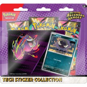 Pokémon TCG Mega Evolution - Ascended Heroes Tech Sticker Blister - Gastly