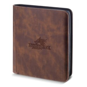 Nemesis EX Toploader Binder 4-Pocket Bruin 112 Cards
