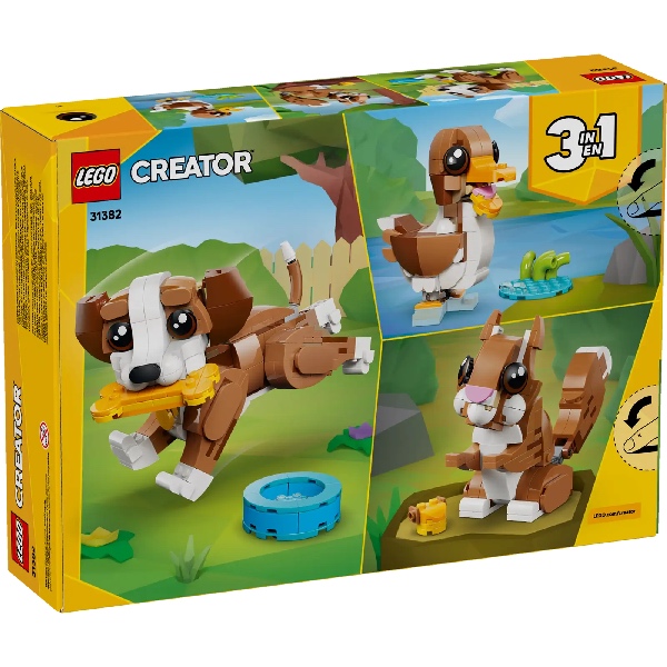 LEGO Creator 31382 3in1 Schattige Dieren: Speelse Puppy - Afbeelding 5