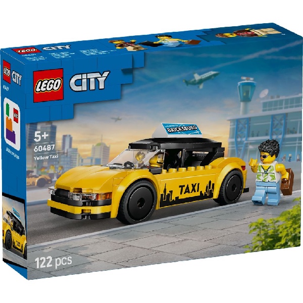 LEGO City 60487 Gele Taxi