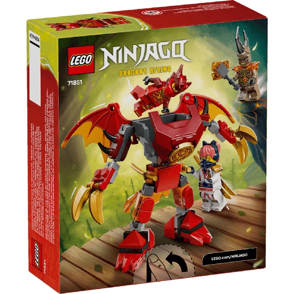 LEGO Ninjago 71851 Dragons Rising - Kai's Drakenmecha Strijdpakket - Afbeelding 4