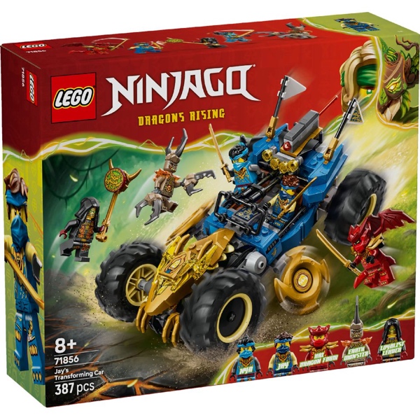 LEGO Ninjago 71856 Dragons Rising - Jay's Transformerende Auto