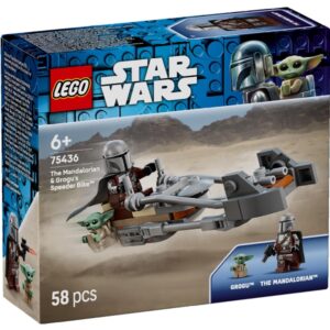 LEGO Star Wars 75436 De Mandalorian en Grogu's Speederbike