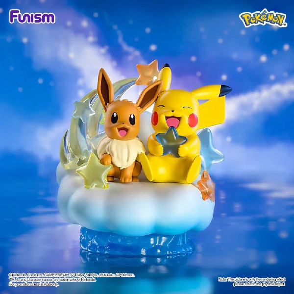 Funism Pokémon Prime Figure - Eevee and Pikachu Nebula - Afbeelding 2