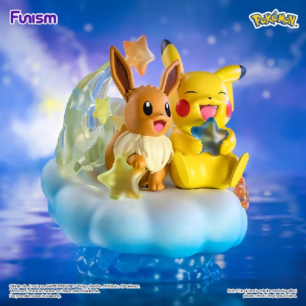 Funism Pokémon Prime Figure - Eevee and Pikachu Nebula - Afbeelding 4