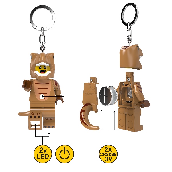 LEGO Sleutellampje T-Rex Costume Fan - Afbeelding 4