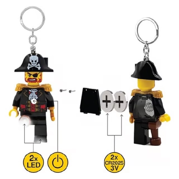 LEGO Sleutellampje Piraten Kapitein Brickbeard - Afbeelding 4