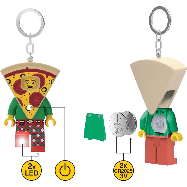 LEGO Sleutellampje Pizza Guy - Afbeelding 4