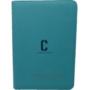 Cardstacks 9-Pocket Toploader Binder Zippered Teal