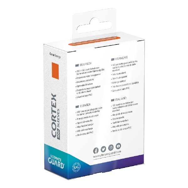 Ultimate Guard Cortex Sleeves Standard Size (100) - Orange Glossy - Afbeelding 3