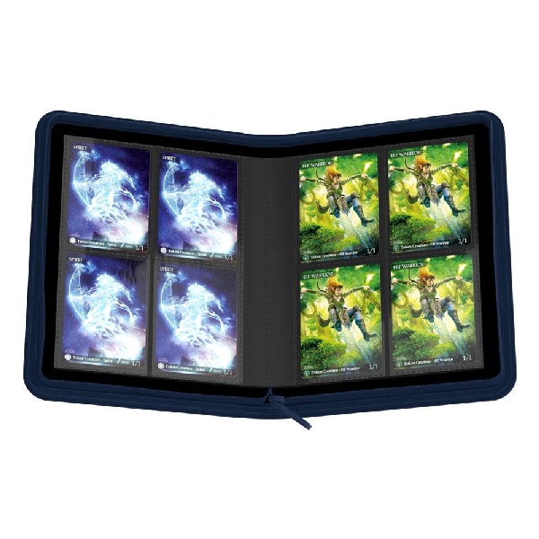 Ultimate Guard Zipfolio 160 8-Pocket Xenoskin - Blue - Afbeelding 3