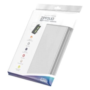 Ultimate Guard Zipfolio 160 8-Pocket Xenoskin - White