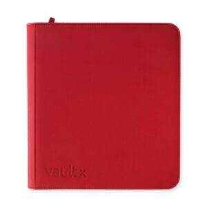 VaultX Exo-Tec Zip Binder 12 Pocket - Fire Red